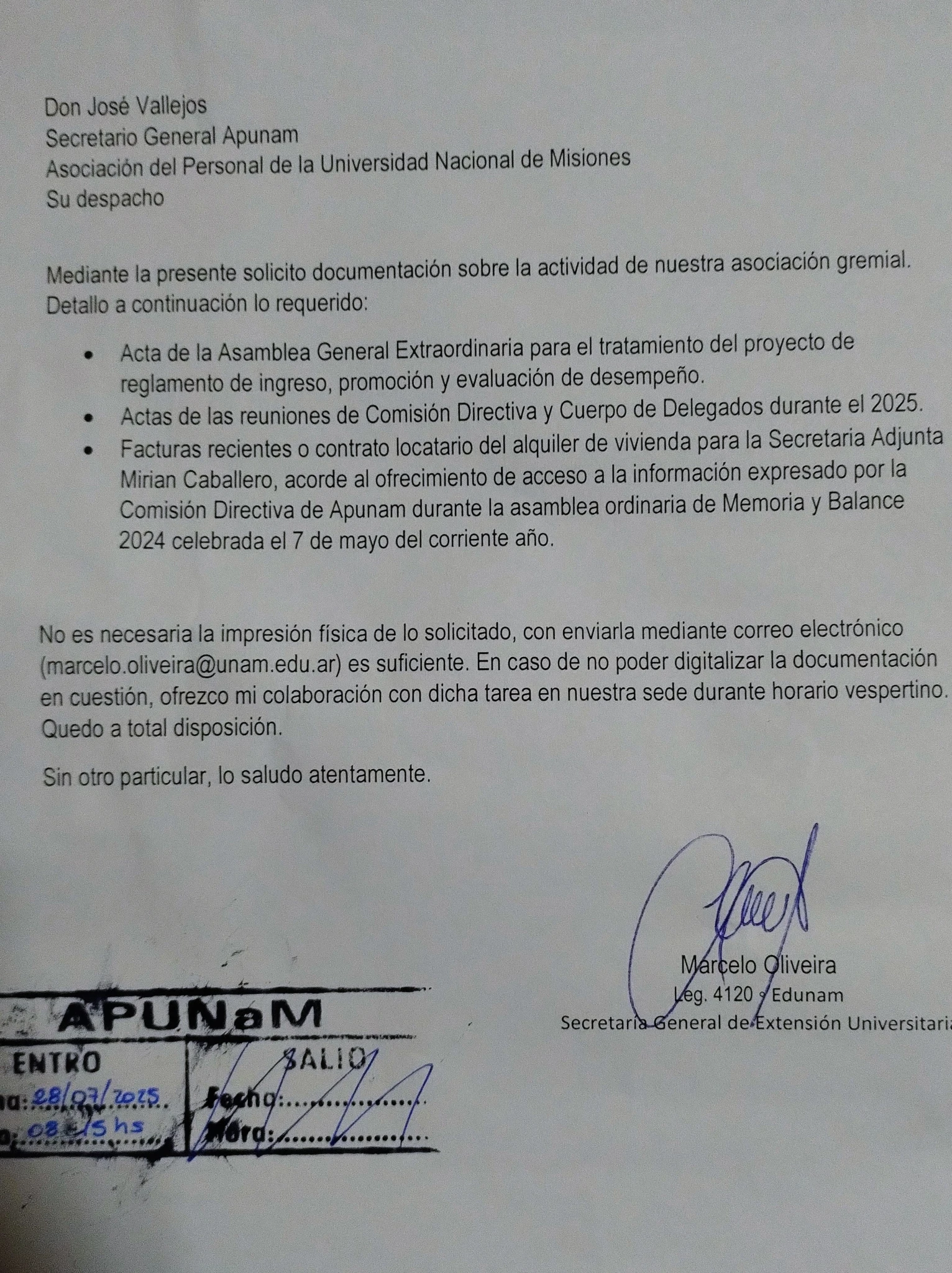 Actas Apunam