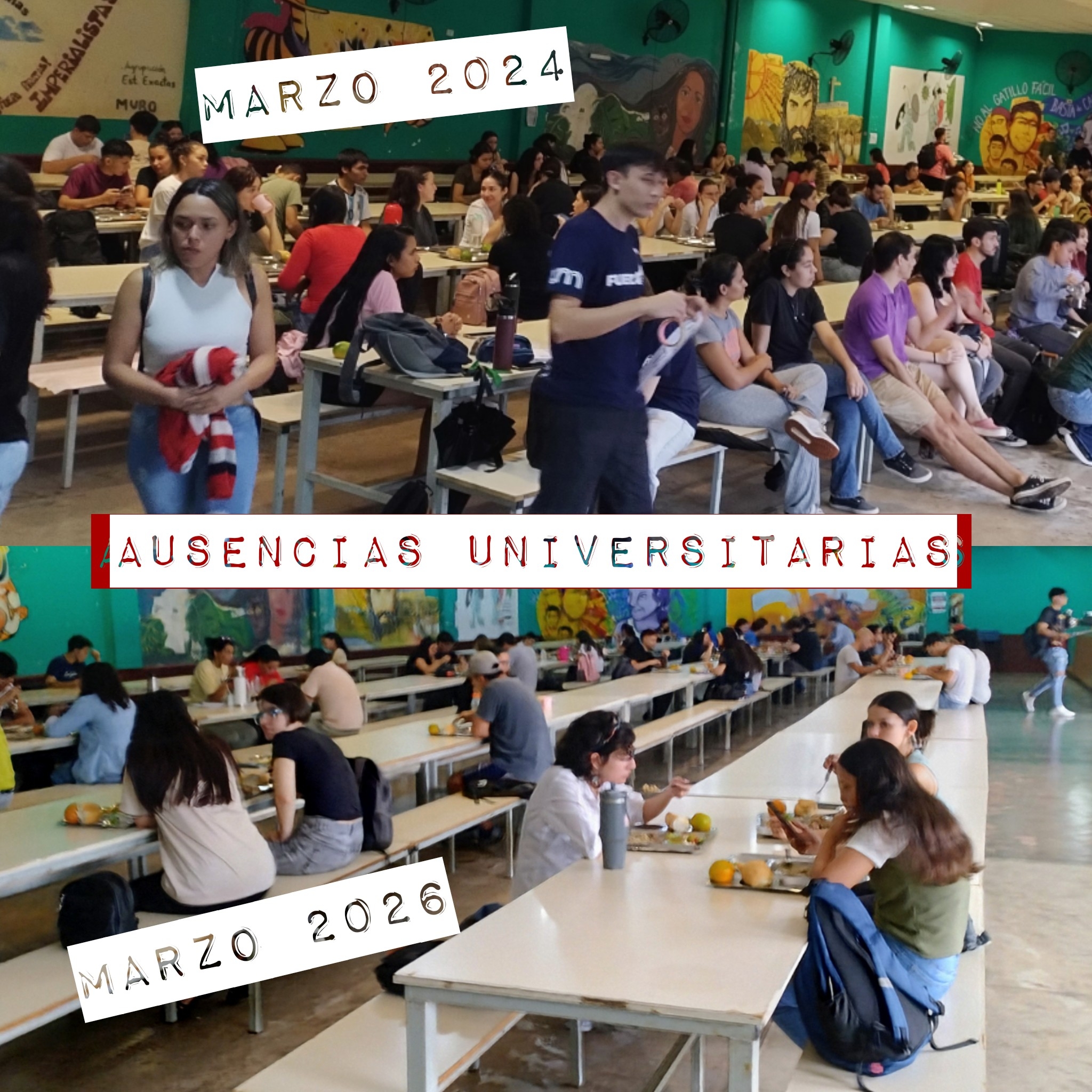 Ausencias universitarias. Comedor Néstor "Él" Kirchner 2024-2026.