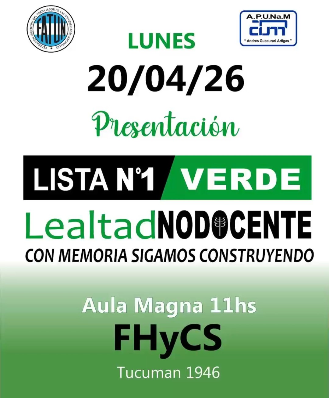 Convoca la Verde